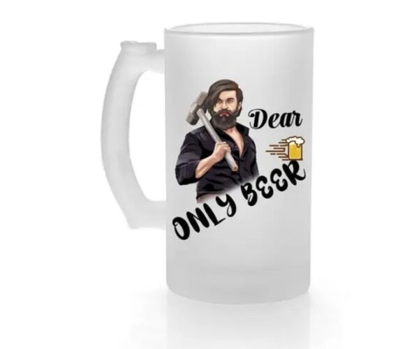 2-1.jpeg Personalised Photo Frosted Glass Beer Mug