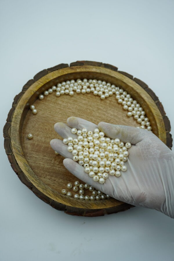 Pearl White Craft Beads