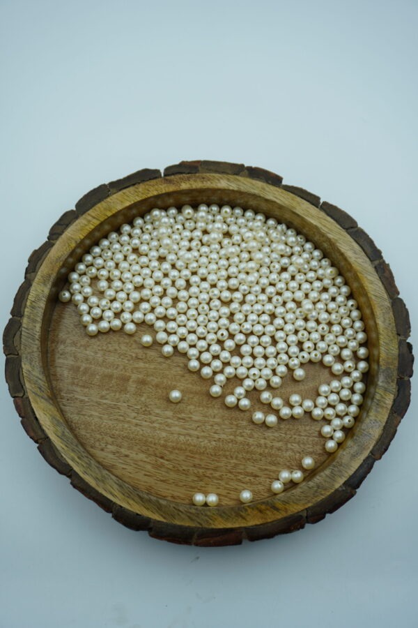 Pearl White Craft Beads