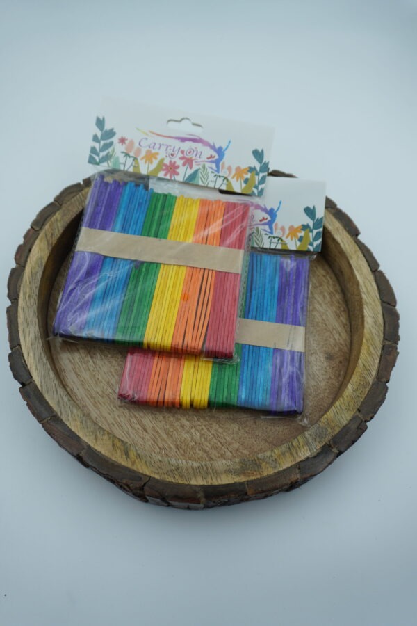 Coloured wooden stick