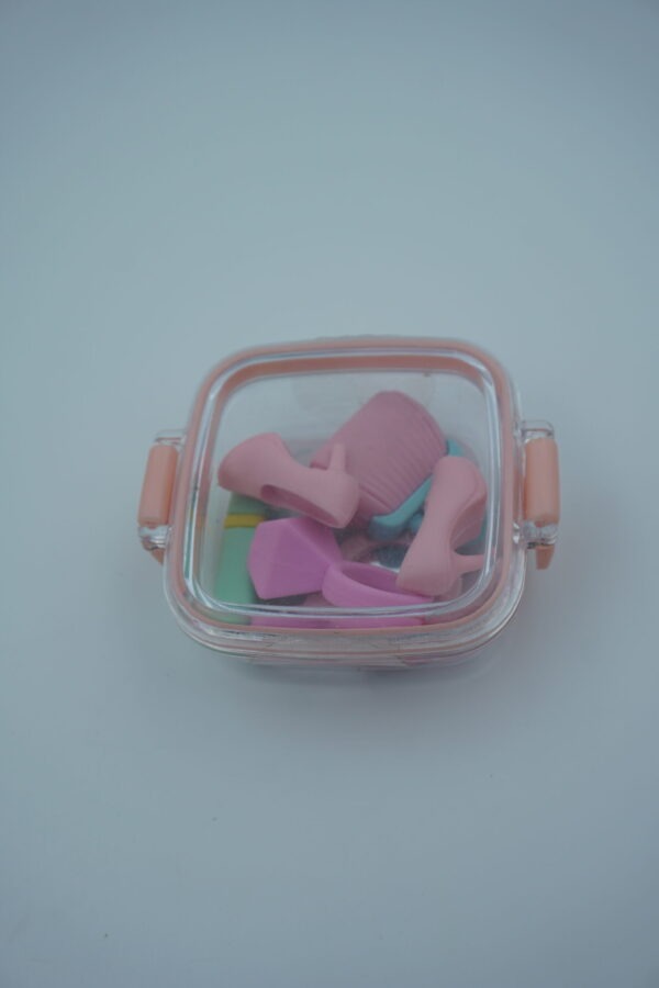 Fashion-Themed Eraser Set for Girls