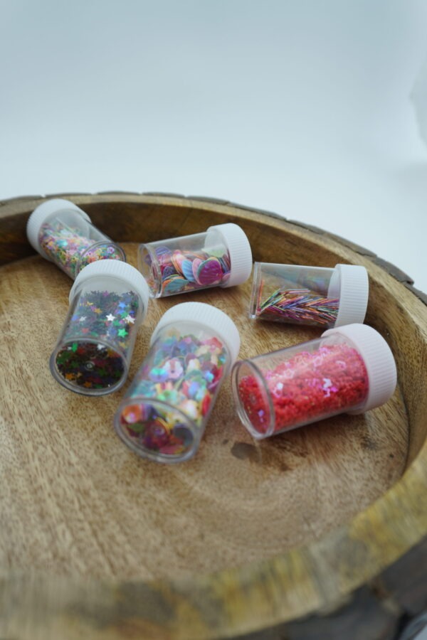 glitter & sequin bottles