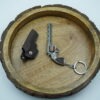 Revolver Gun-Shaped Metal Keychain