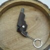 Revolver Gun-Shaped Metal Keychain