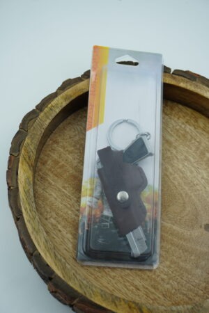 Gun-Shaped Keychain