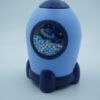 Rocket shape piggy bank with coded lock ( Blue colour)