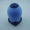 Rocket shape piggy bank with coded lock ( Blue colour)