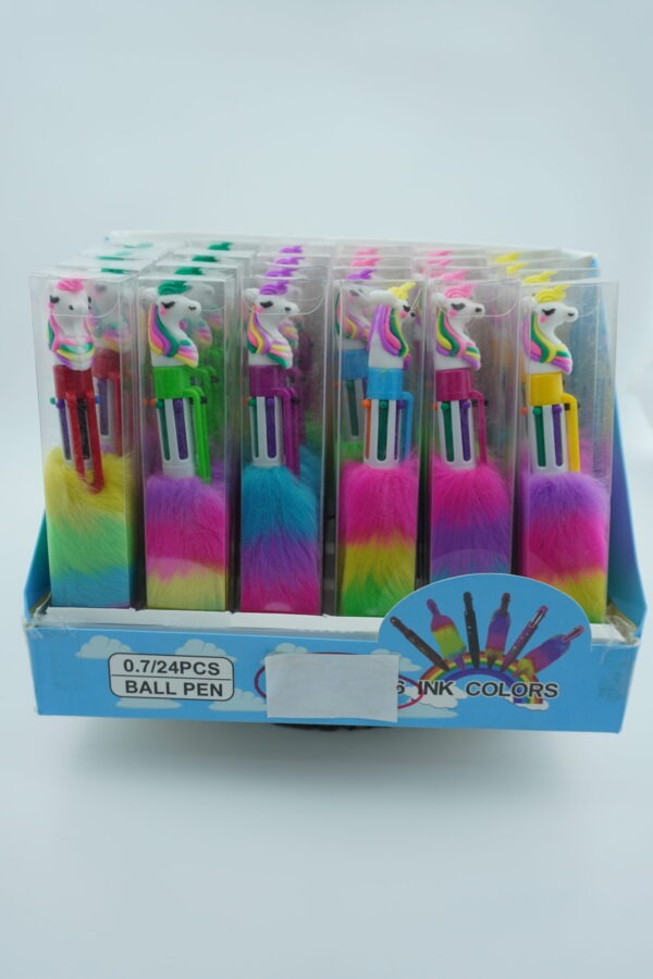 6 Colour Unicorn Pen