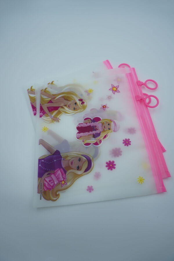 Cartoon character zip  pencil pouch for Girls