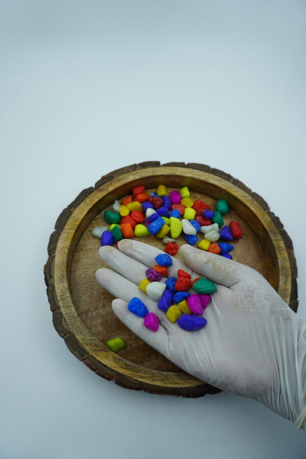 multicolor pebbles stones