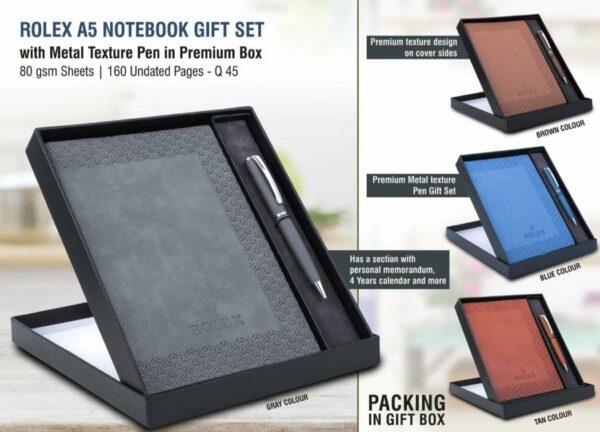 Corporate Gift Set with Diary Notebook & Pen